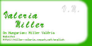valeria miller business card
