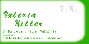 valeria miller business card